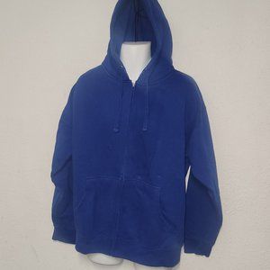 TEN, Heavy duty cotton hooded sweatshirt, Dark Blue in size XL